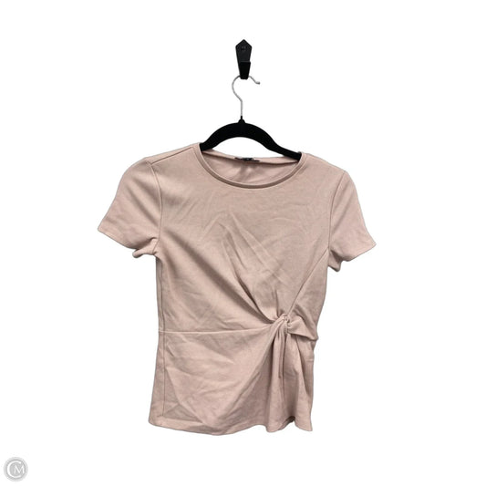 Top Short Sleeve By Express In Pink, Size: Xs