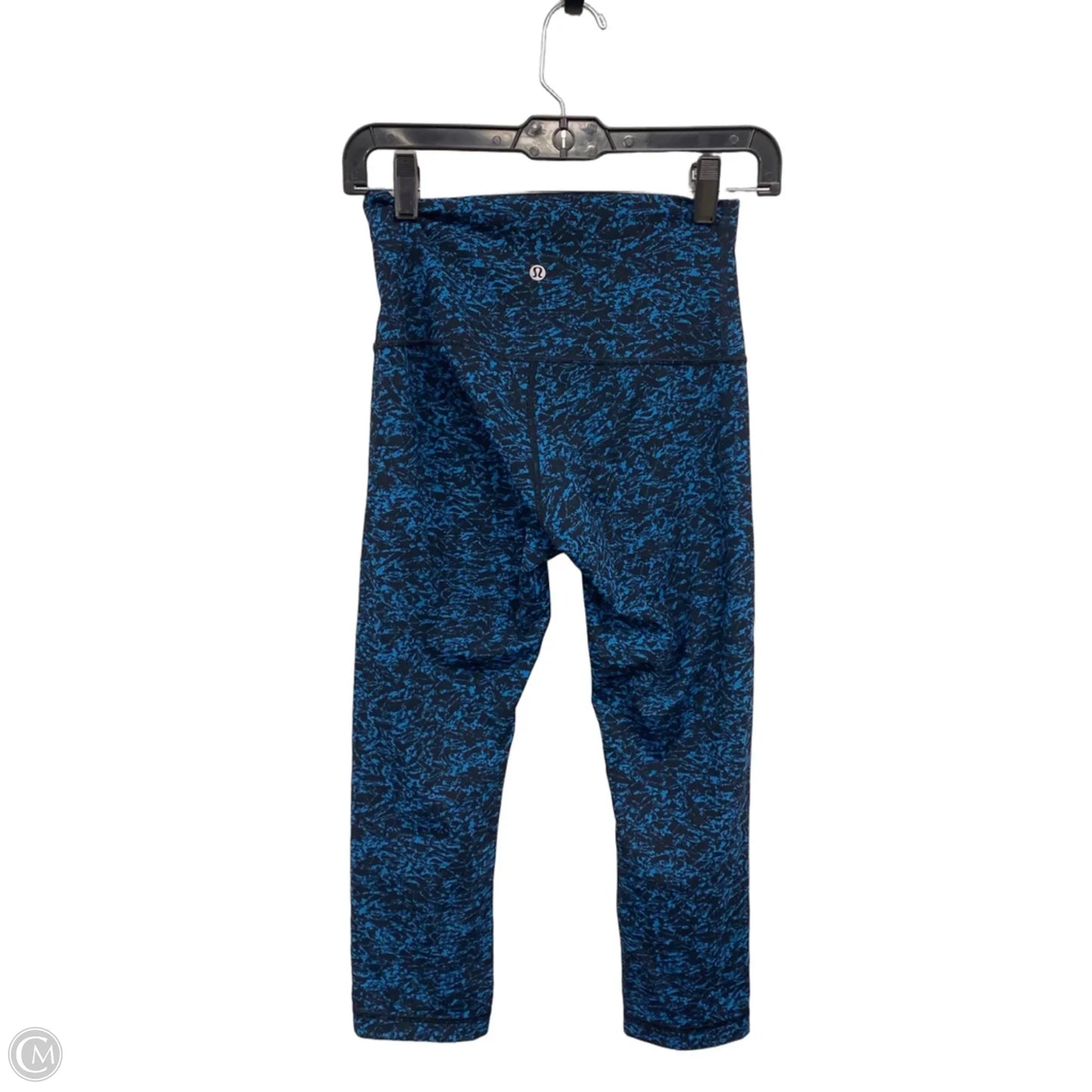 Athletic Leggings Capris By Lululemon In Black & Blue, Size: 6