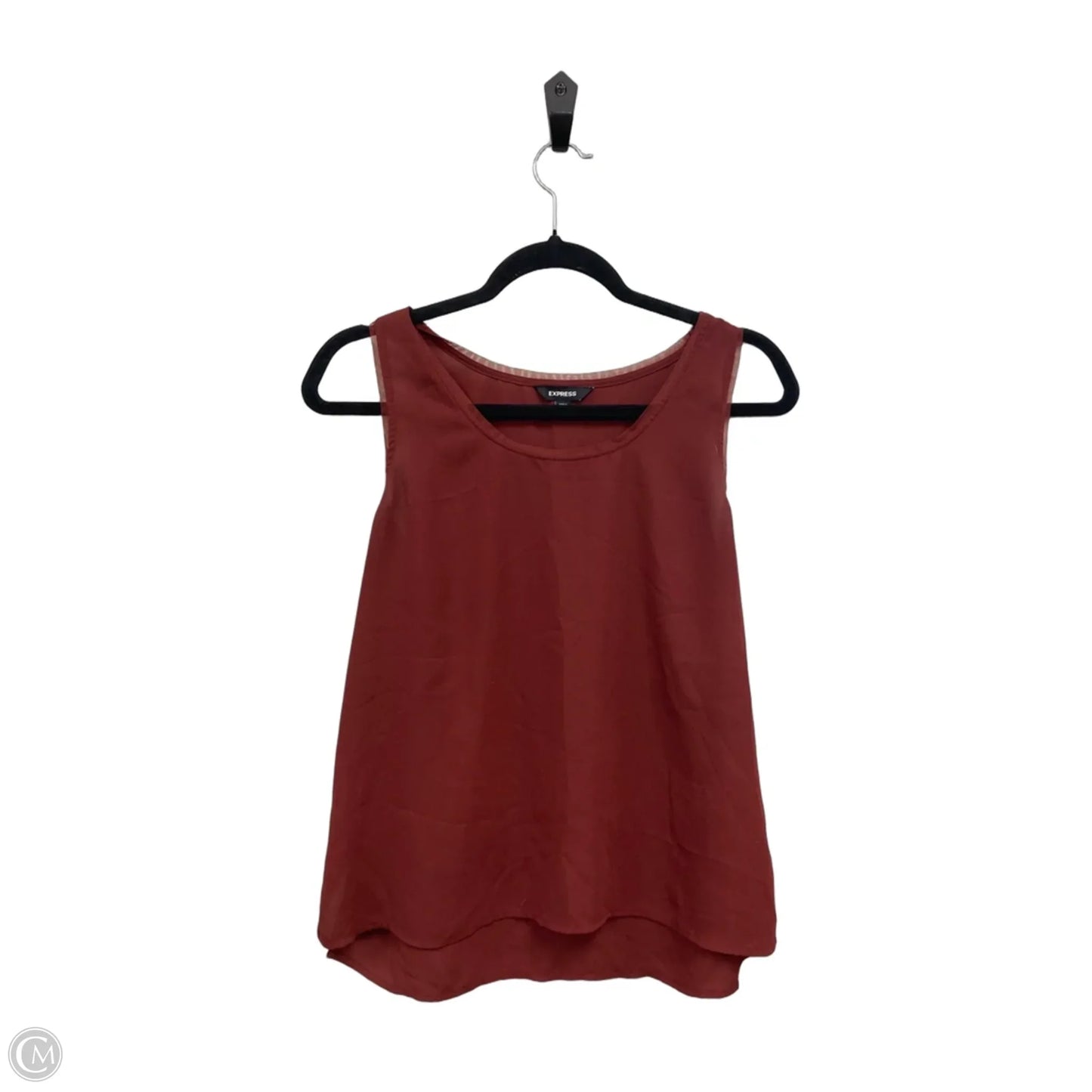 Top Sleeveless By Express In Red, Size: S