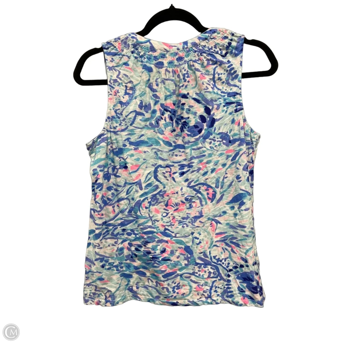 Top Sleeveless Designer By Lilly Pulitzer In Blue & Purple, Size: M