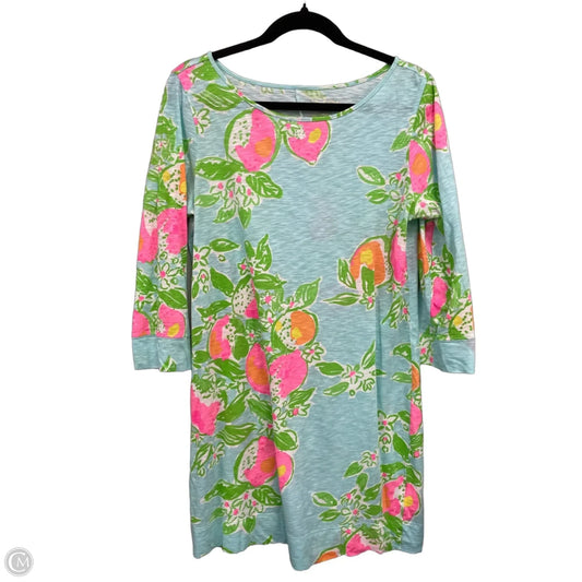 Dress Designer By Lilly Pulitzer In Green & Pink, Size: L