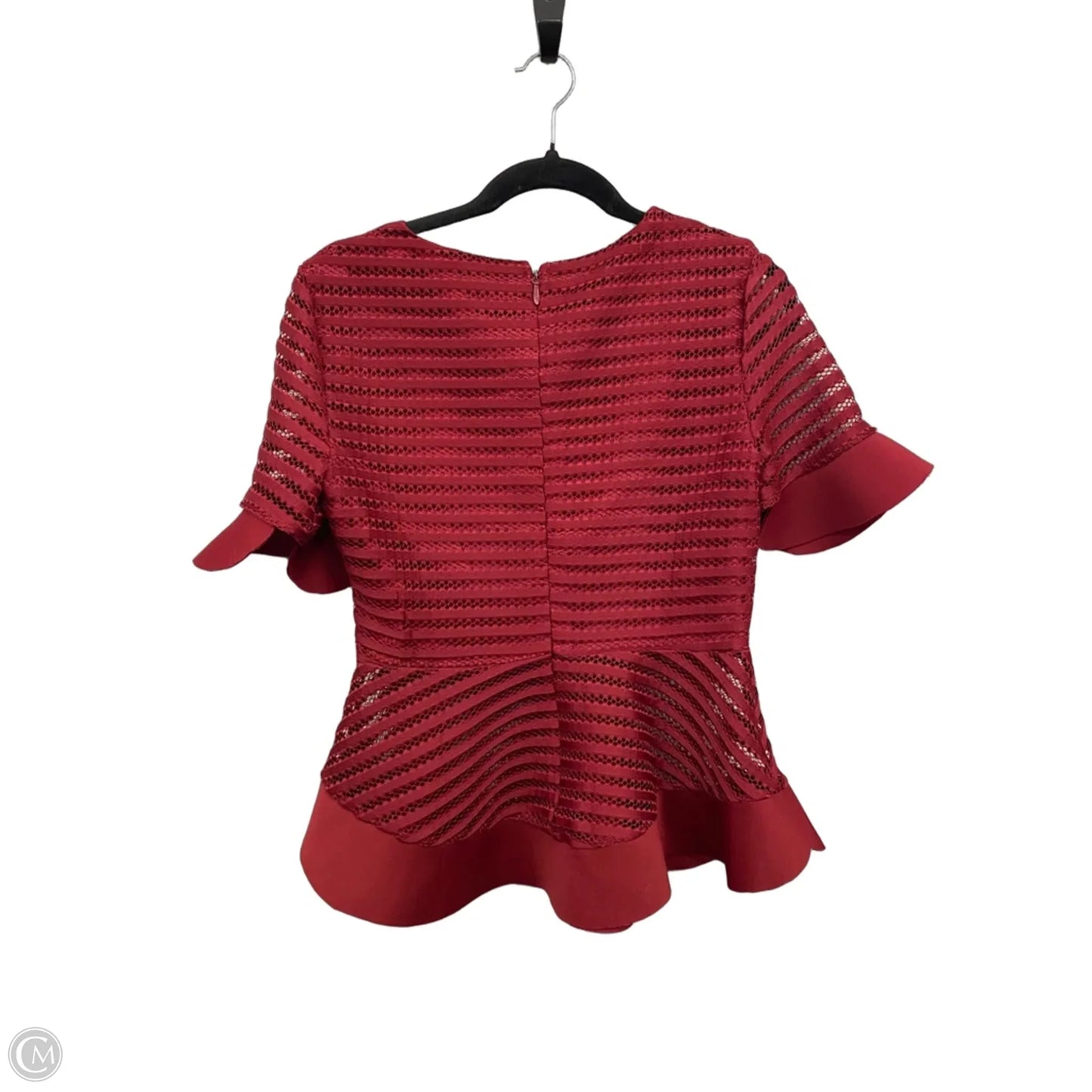Top Short Sleeve By Clothes Mentor In Red, Size: M