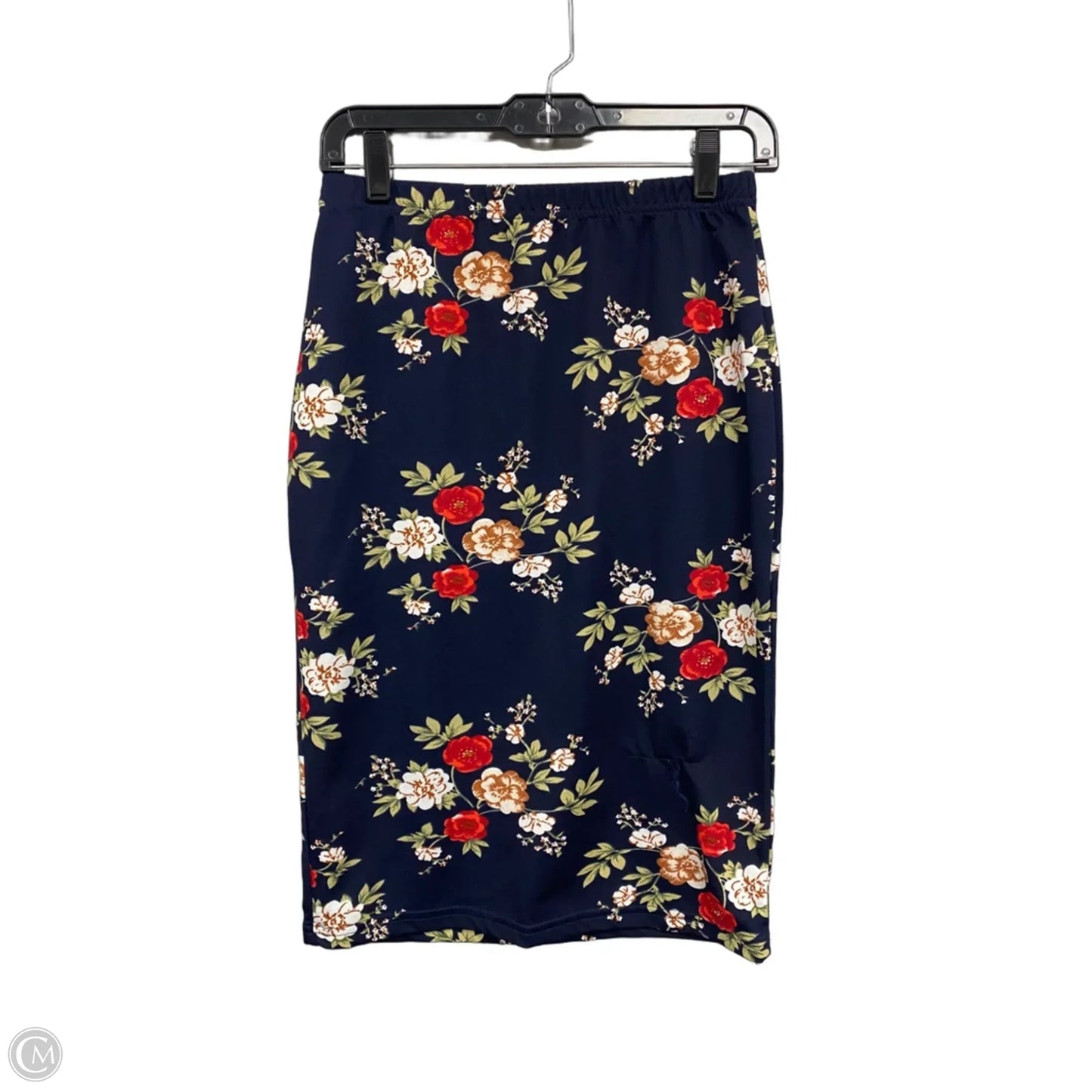 Skirt Midi By Emery Rose In Blue & Red, Size: L
