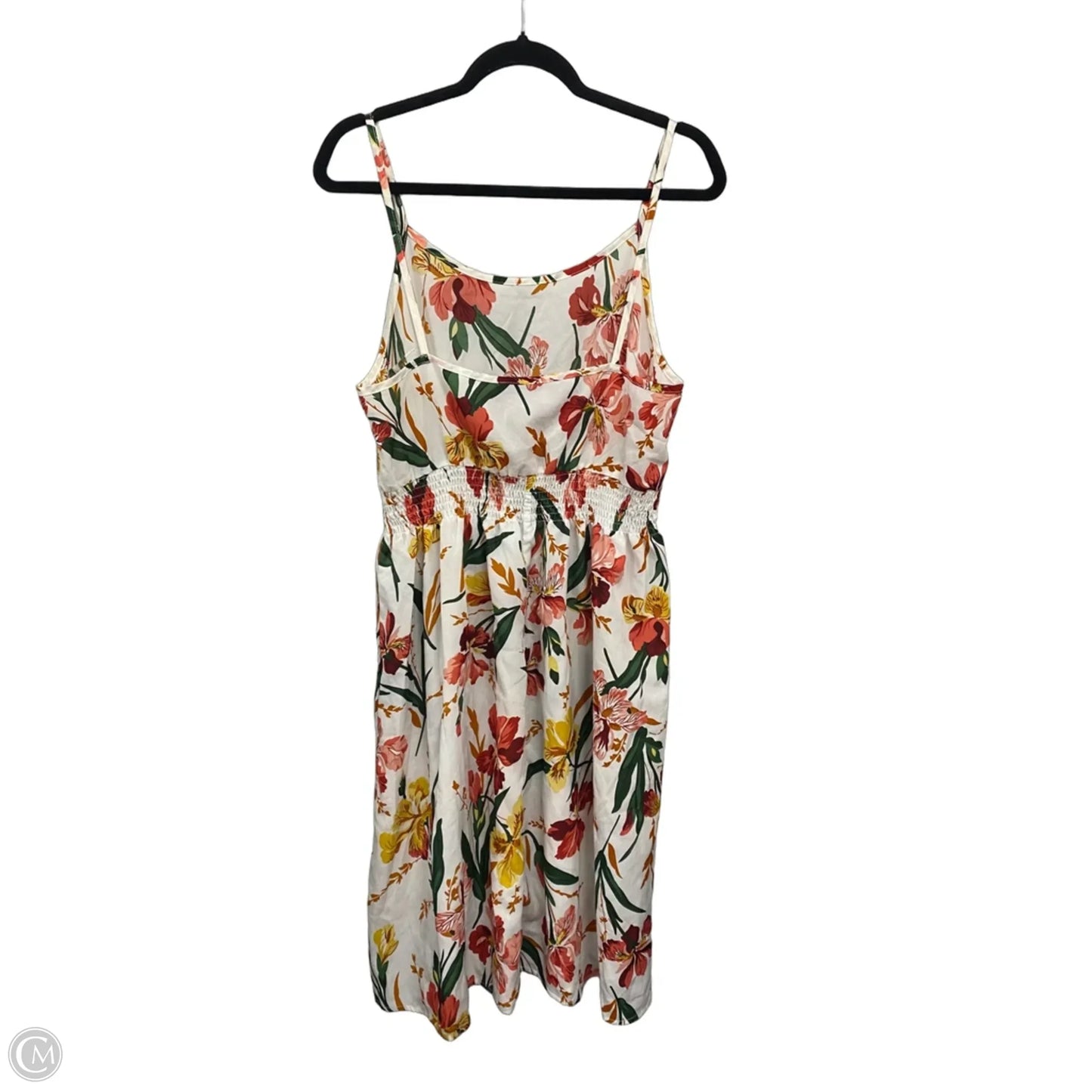 Dress Casual Midi By Shein In Red & White, Size: L