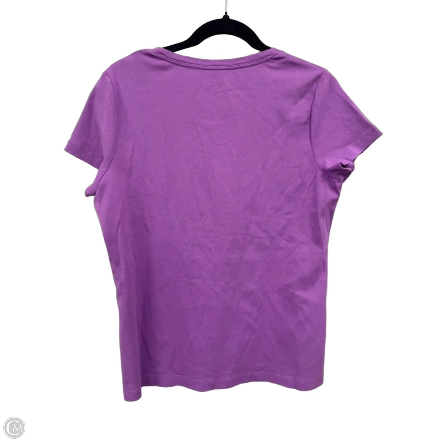 Top Short Sleeve By St Johns Bay In Purple, Size: L