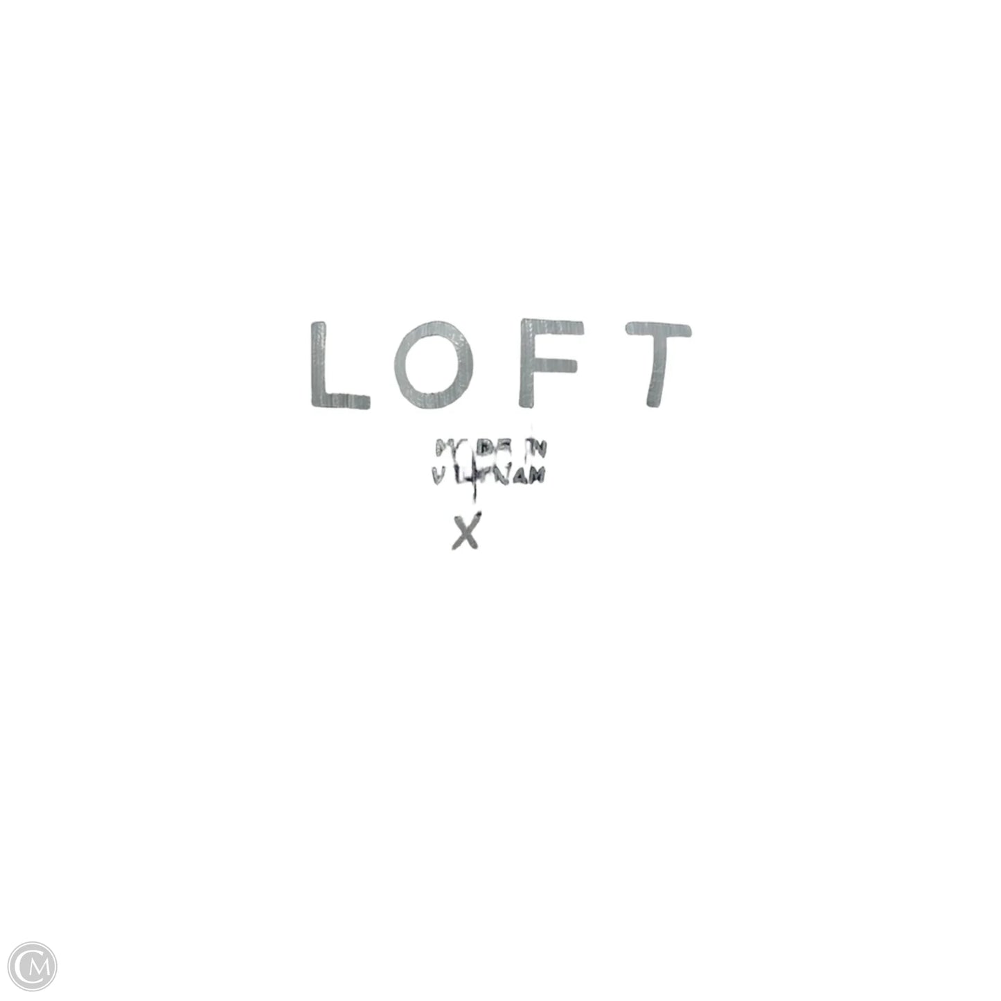 Top Sleeveless By Loft In Black & White, Size: Xl