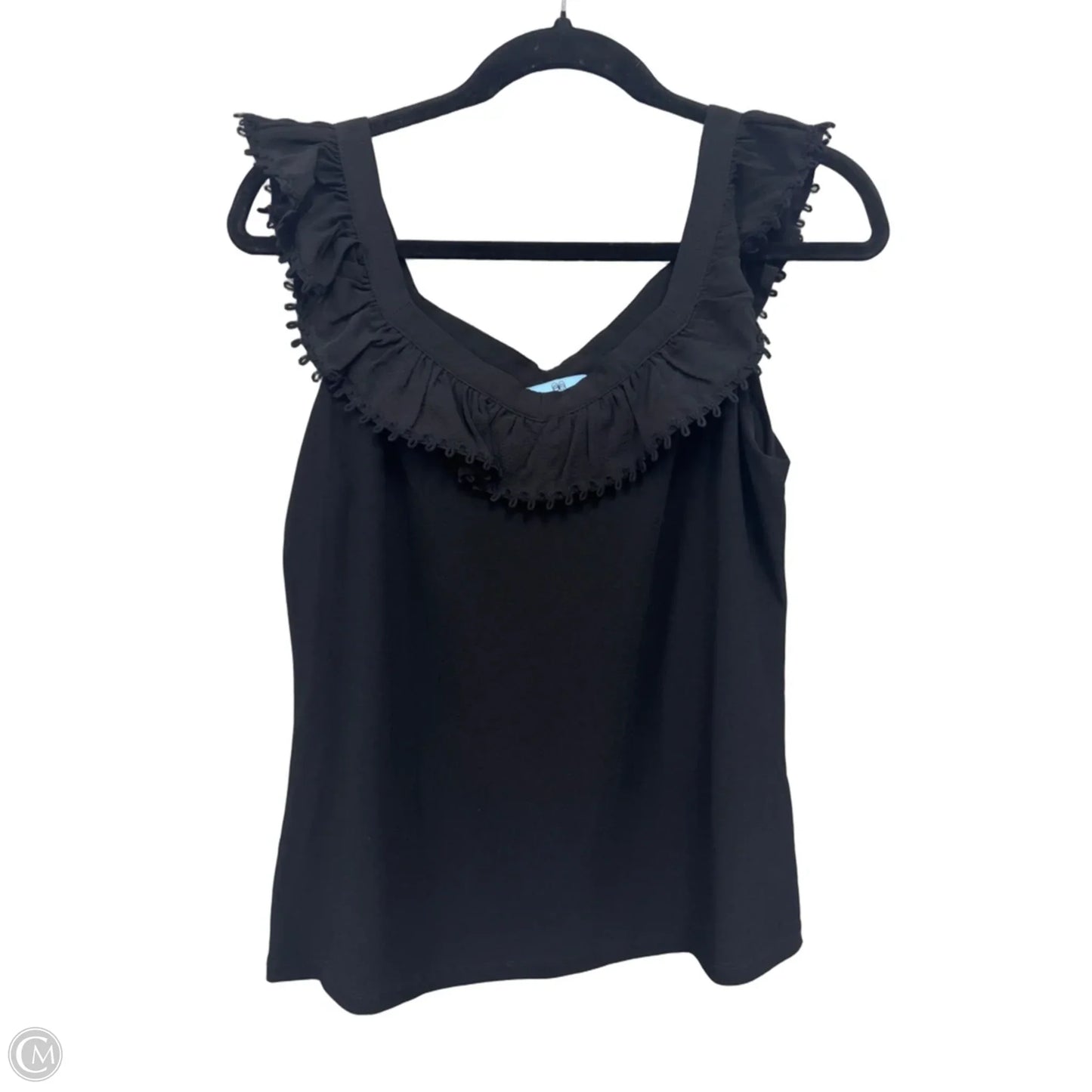 Top Sleeveless By Cece In Black, Size: M