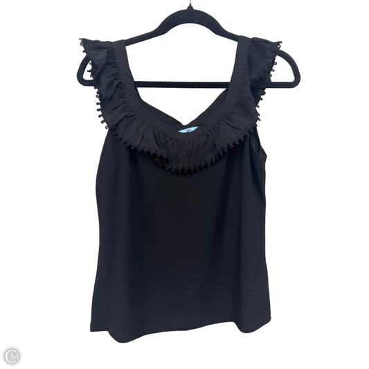 Top Sleeveless By Cece In Black, Size: M