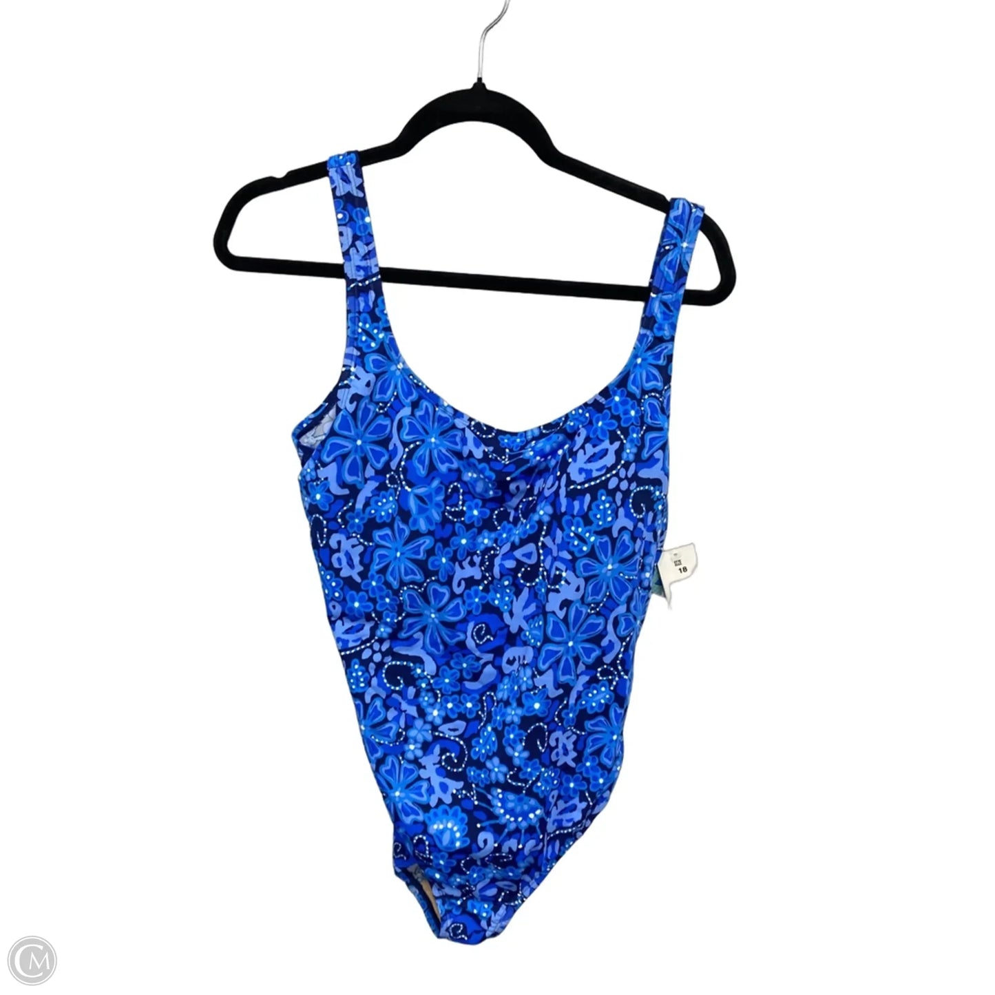 Swimsuit By Clothes Mentor In Blue, Size: 18