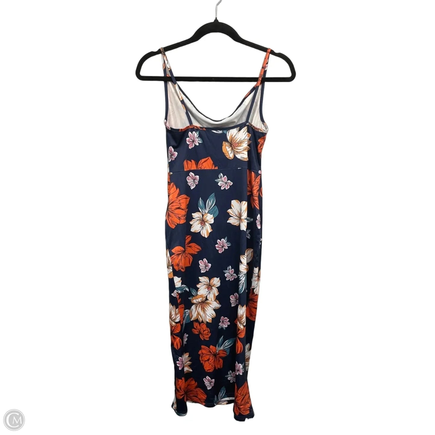 Dress Casual Midi By Shein In Blue & Orange, Size: S