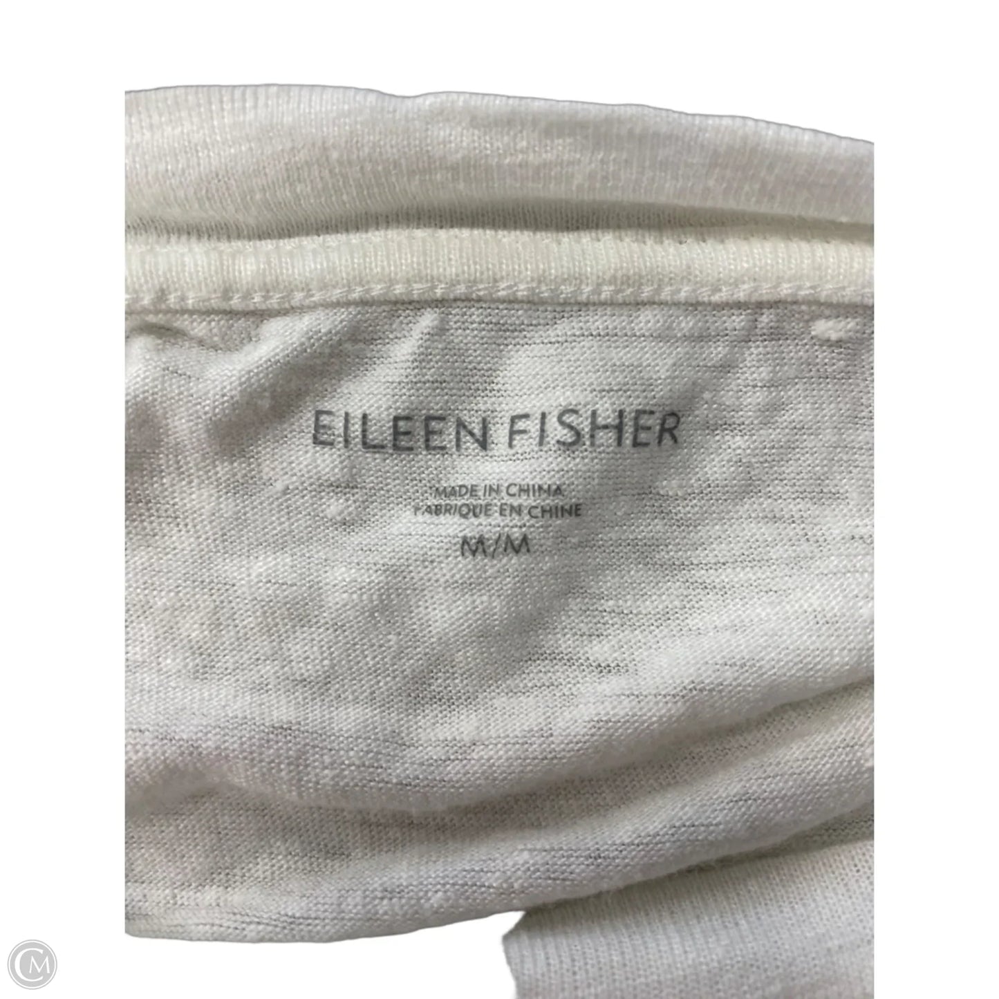 Top Sleeveless By Eileen Fisher In White, Size: M