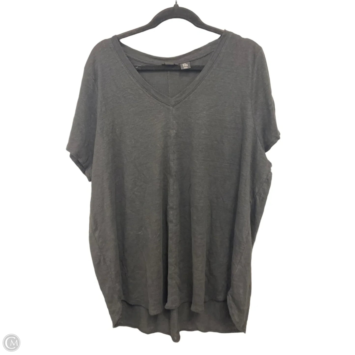 Top Short Sleeve By Tahari In Black, Size: 2x