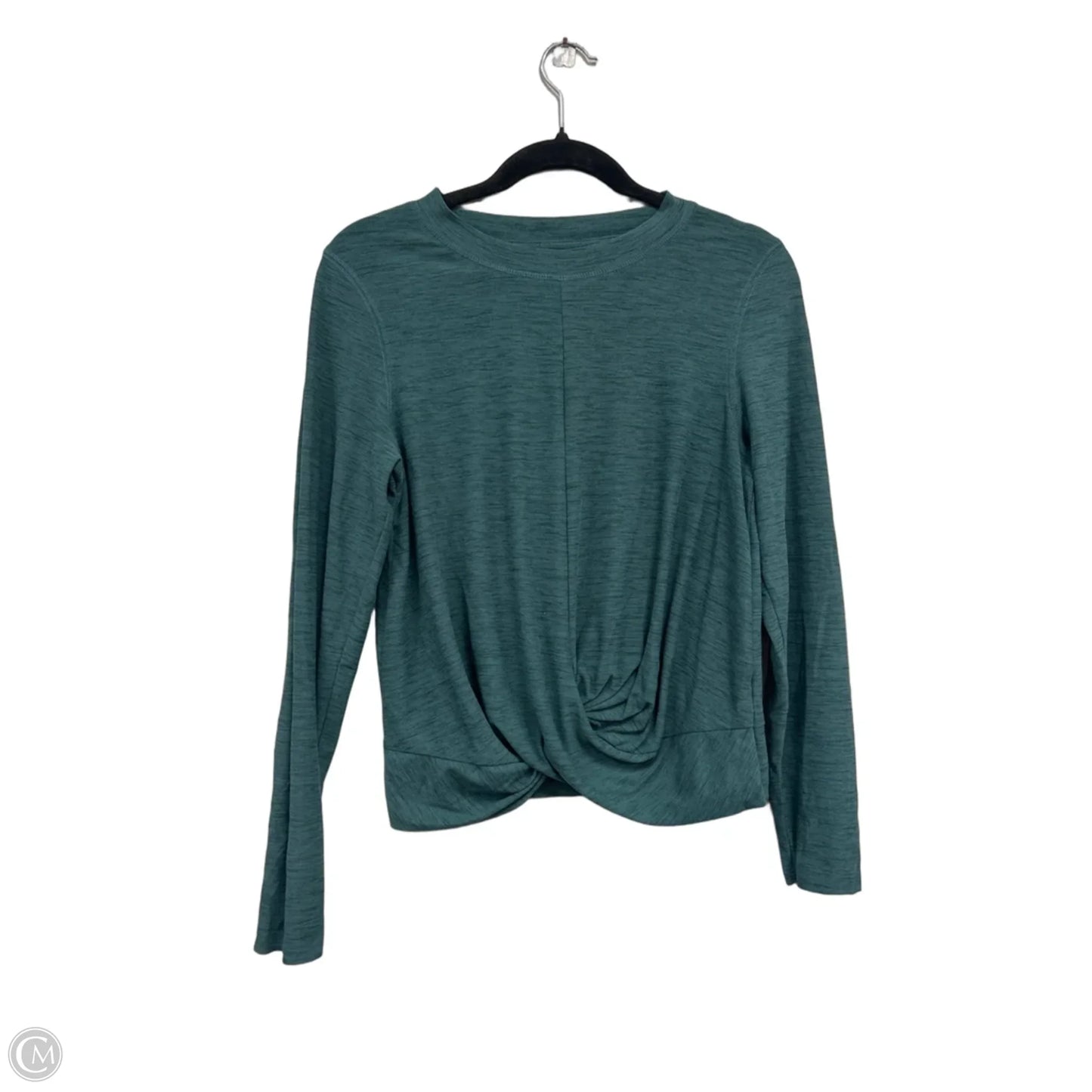 Athletic Top Long Sleeve Crewneck By Old Navy In Green, Size: M
