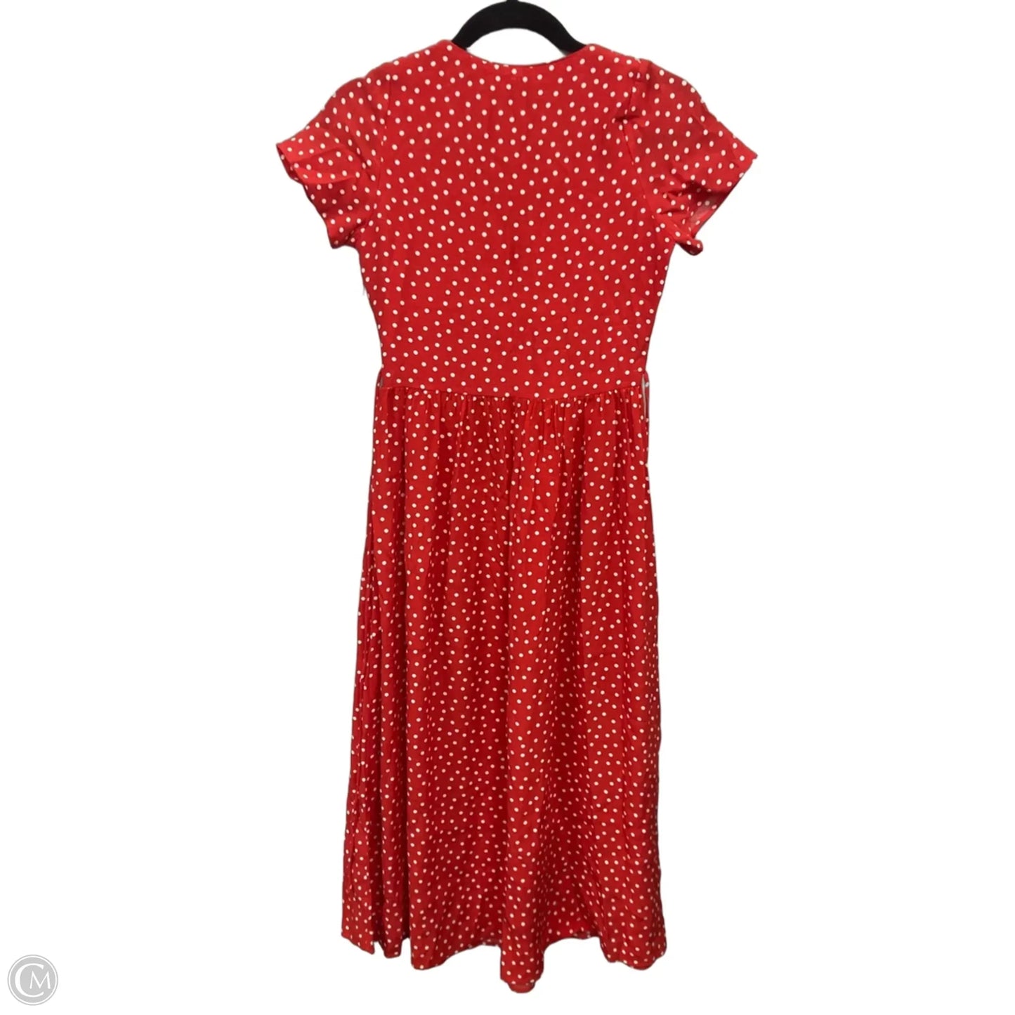 Dress Casual Midi By Zara In Red, Size: Xs