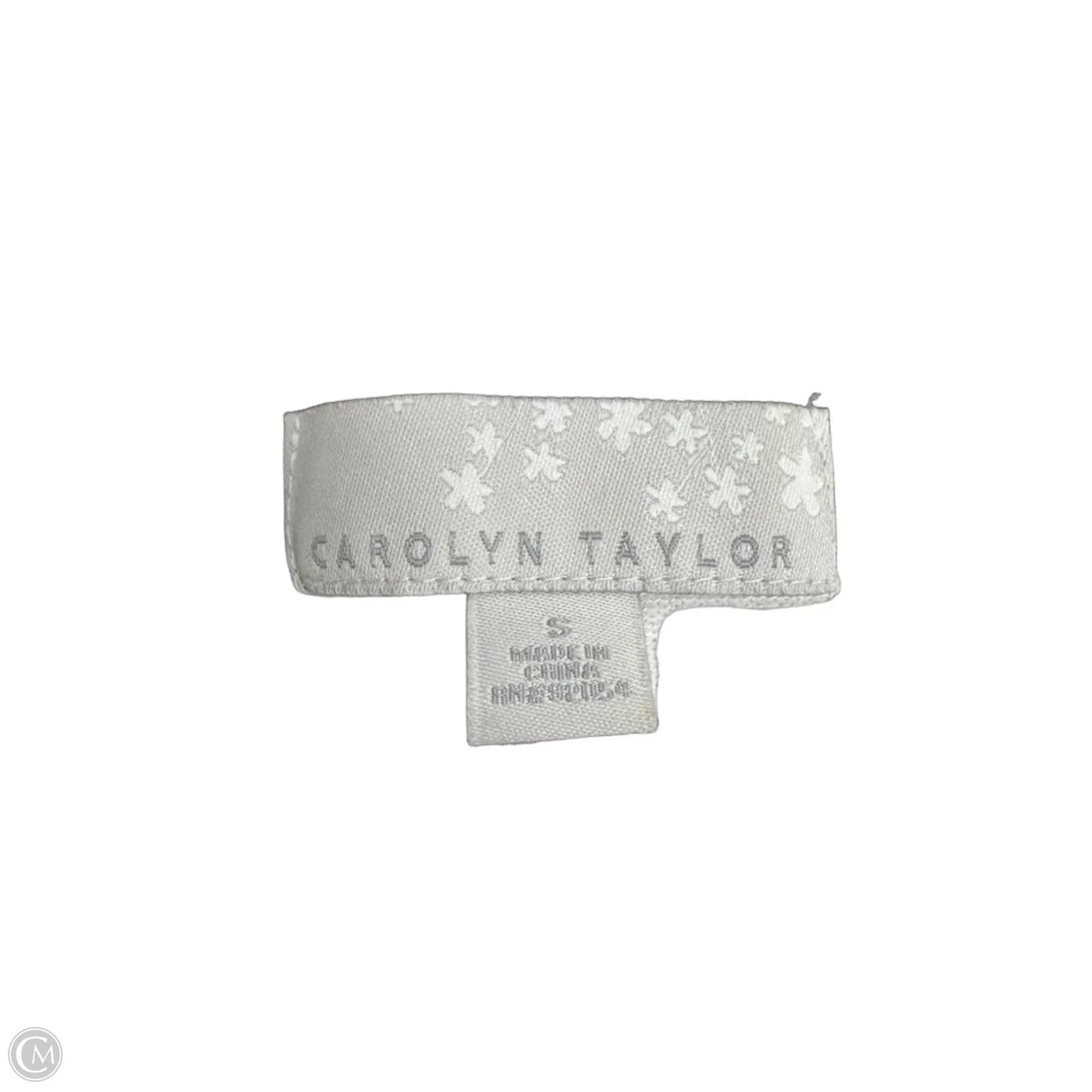 Sweater By Carolyn Taylor In Black & White, Size: S