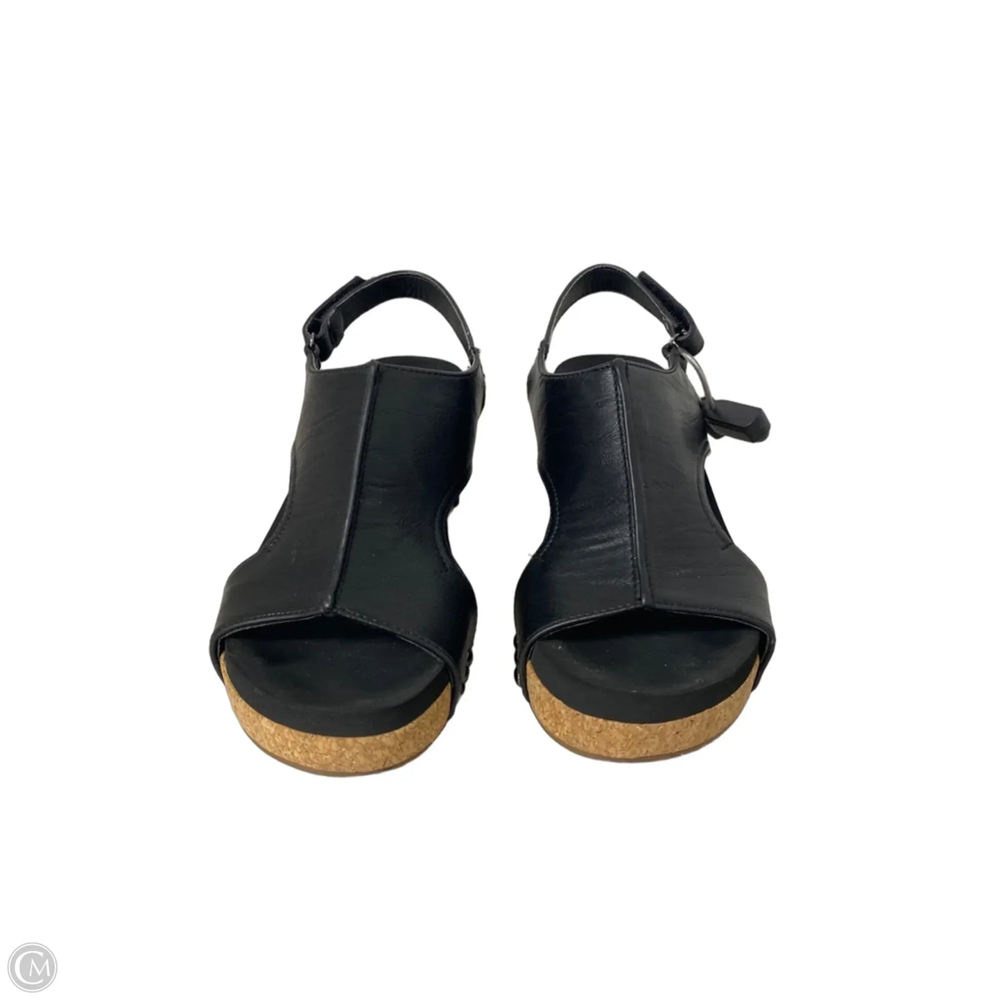Sandals Heels Wedge By Corkys In Black, Size: 6