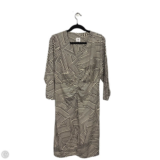 Dress Casual Midi By Cabi In Brown & Cream, Size: M