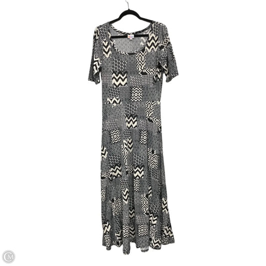 Dress Casual Maxi By Lularoe In Black & White, Size: Xl