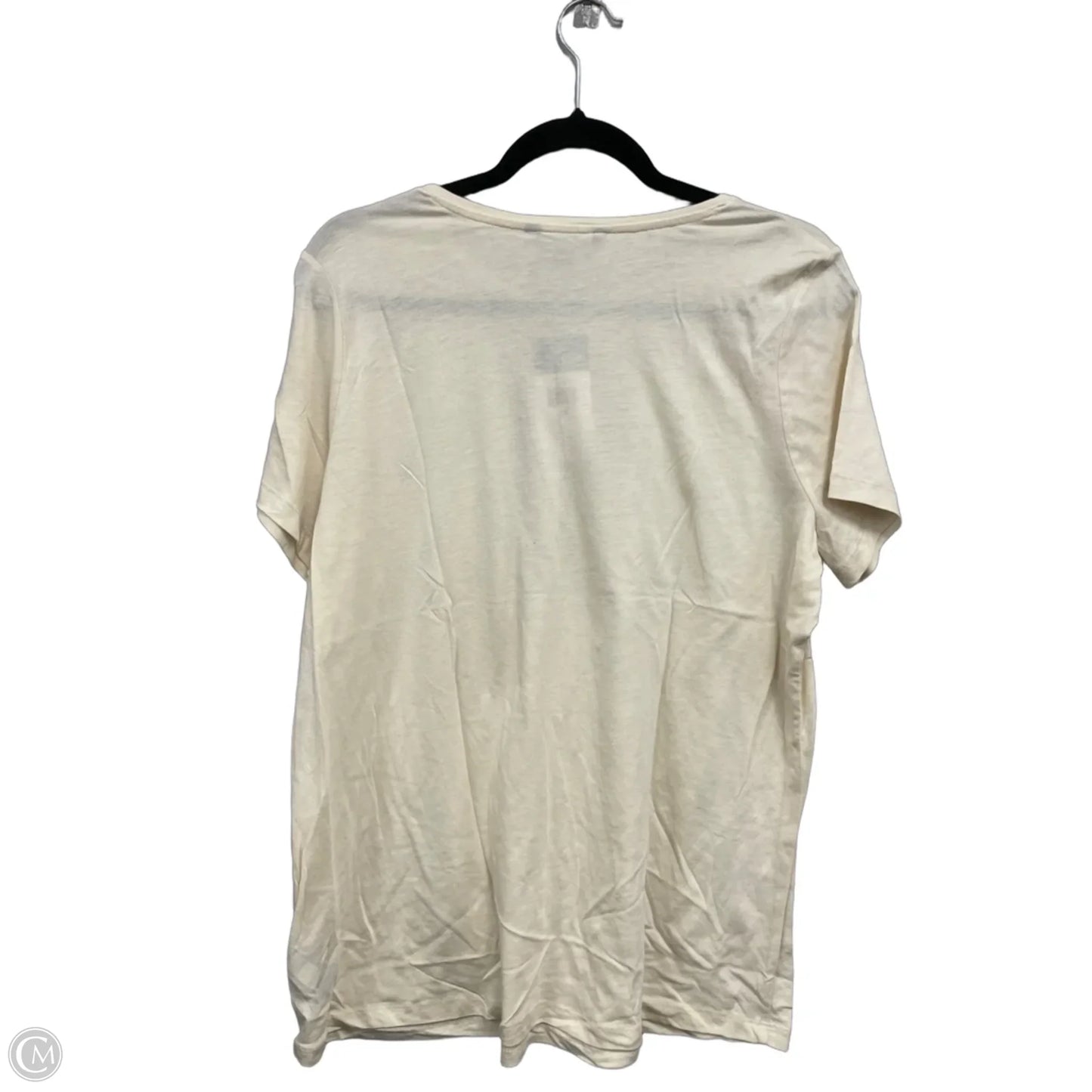 Top Short Sleeve Basic By Ralph Lauren In Tan, Size: 1x