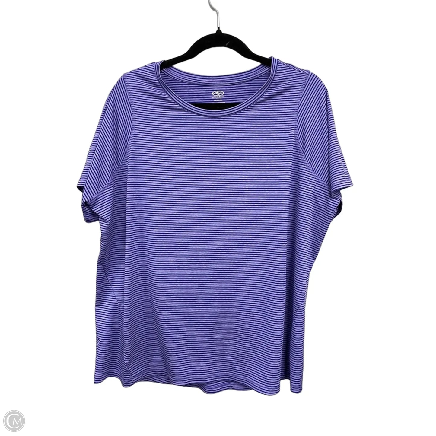 Athletic Top Short Sleeve By Athletic Works In Purple, Size: Xxl