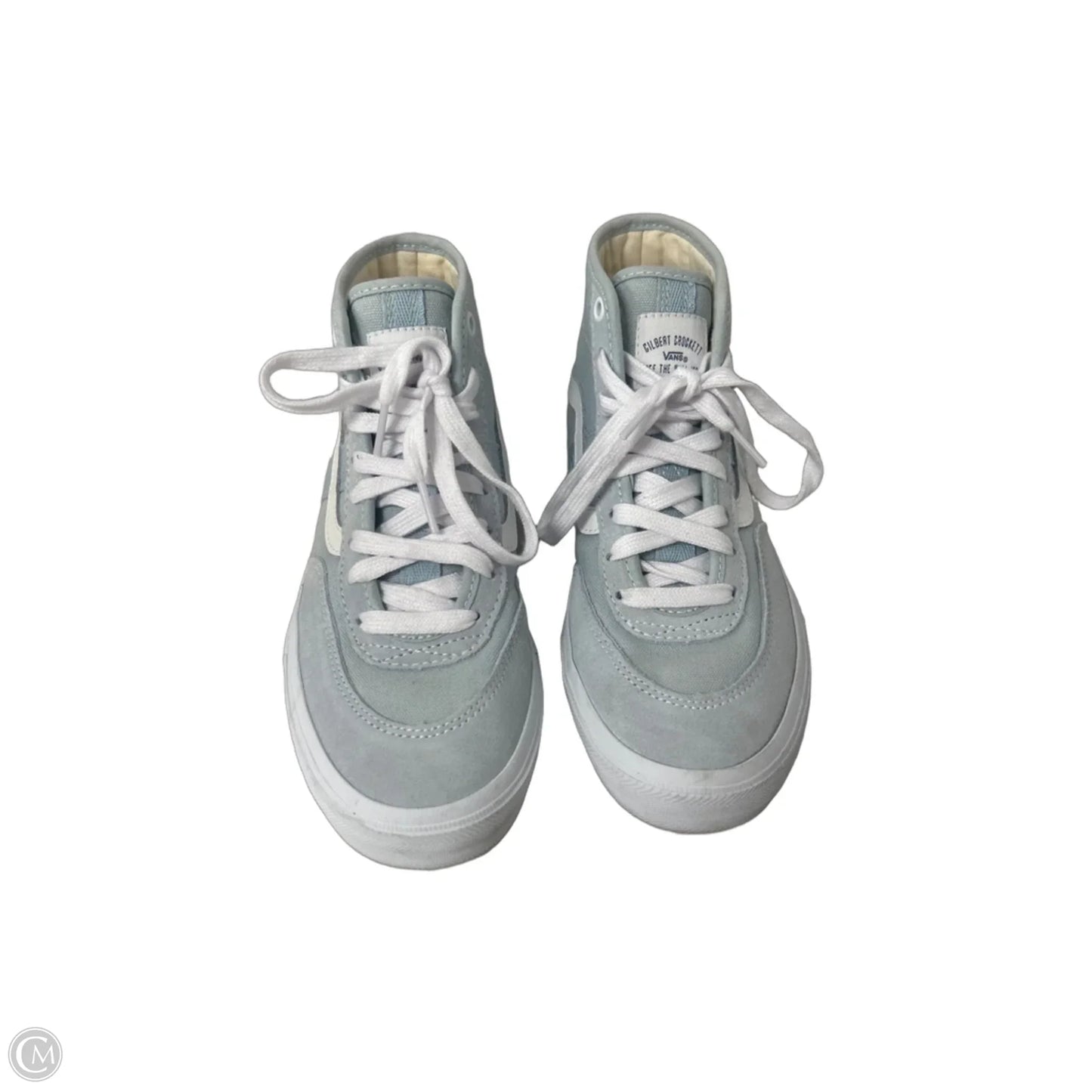 Shoes Sneakers By Vans In Blue & White, Size: 5.5