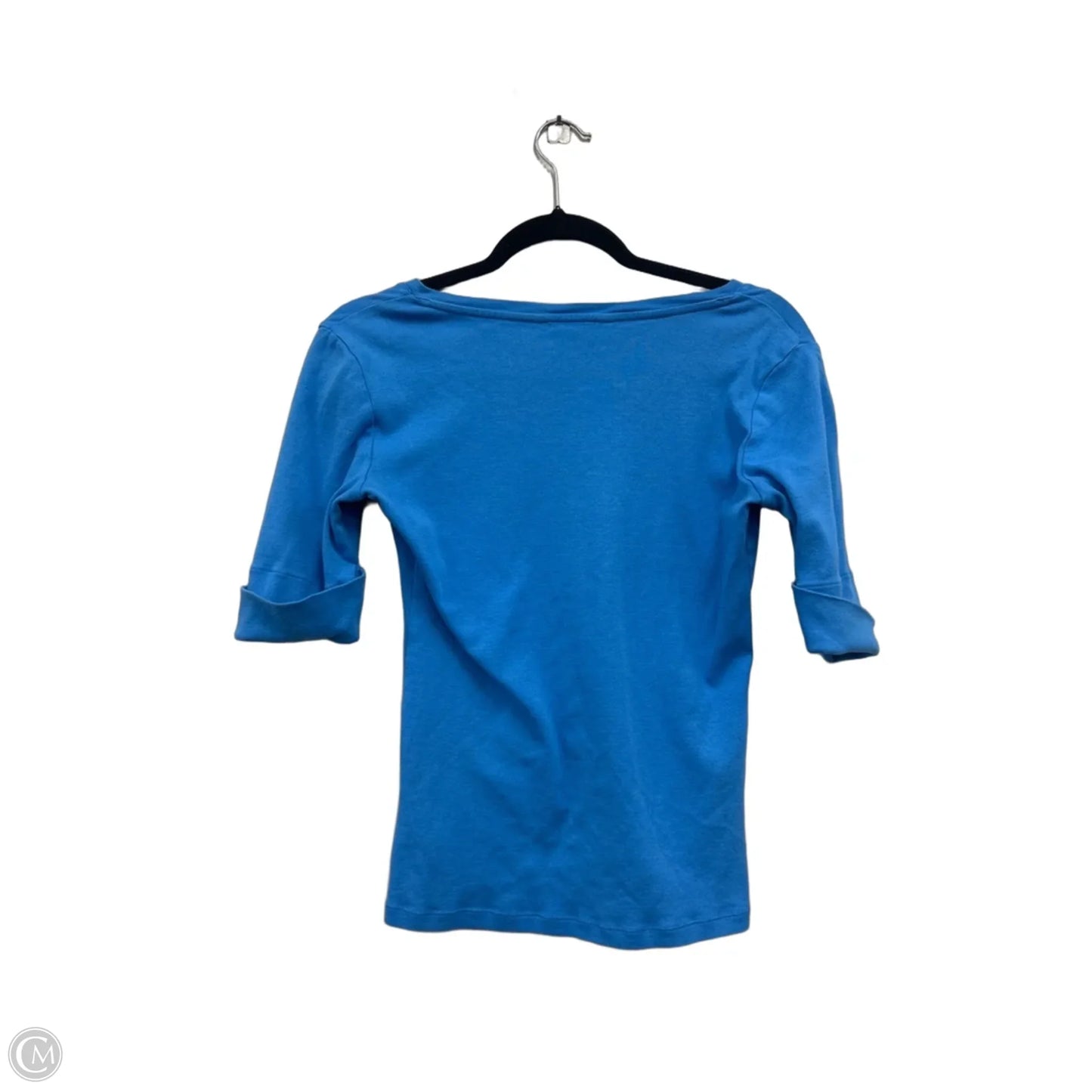 Top Short Sleeve Basic By Lauren By Ralph Lauren In Blue, Size: S