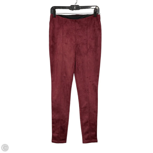 Pants Leggings By Simply Vera In Red, Size: M