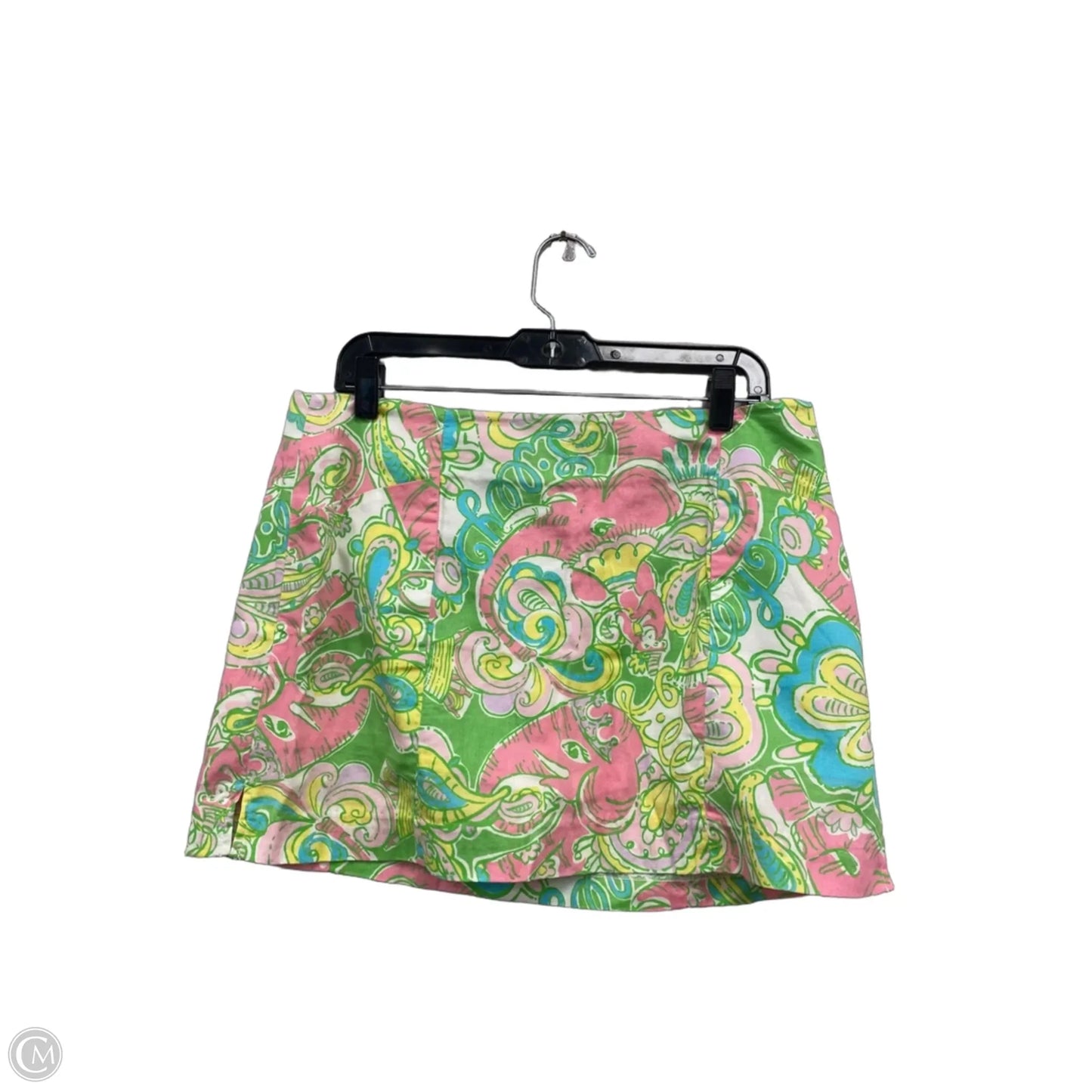 Skirt Designer By Lilly Pulitzer In Green & Pink, Size: 10