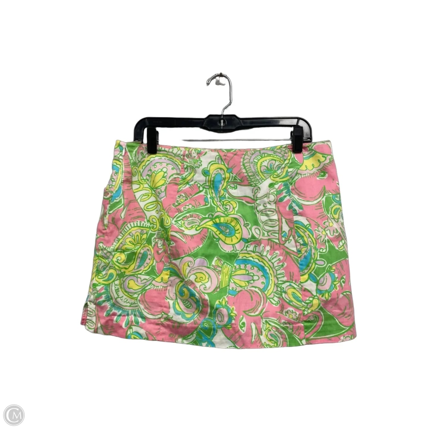 Skirt Designer By Lilly Pulitzer In Green & Pink, Size: 10