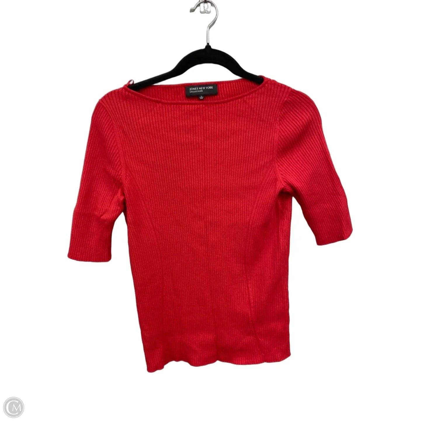 Top 3/4 Sleeve By Jones New York In Red, Size: S
