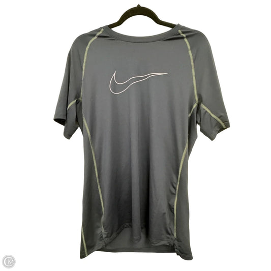 Athletic Top Short Sleeve By Nike In Blue, Size: L