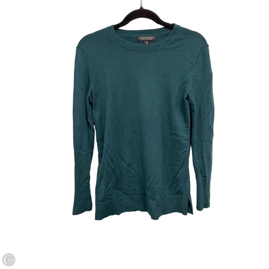 Top Long Sleeve By Banana Republic In Green, Size: Xs