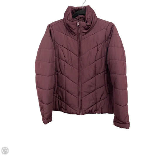 Jacket Puffer & Quilted By New York And Co In Maroon, Size: S