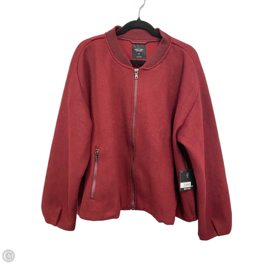 Jacket Other By Simply Vera In Maroon, Size: 2x