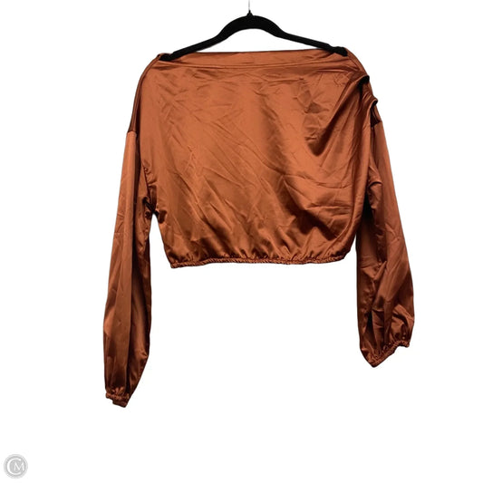 Top Long Sleeve By Shein In Copper, Size: L