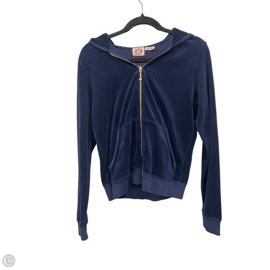 Sweatshirt Hoodie By Juicy Couture In Navy, Size: Xl