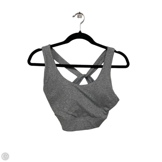 Athletic Bra By Zelos In Grey, Size: M