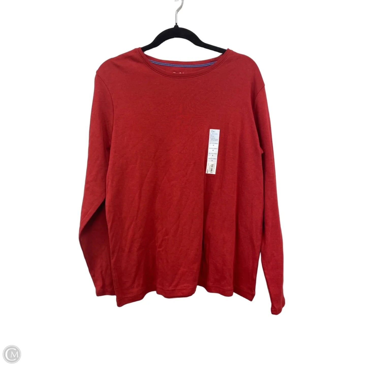 Top Long Sleeve By Croft And Barrow In Red, Size: Xl