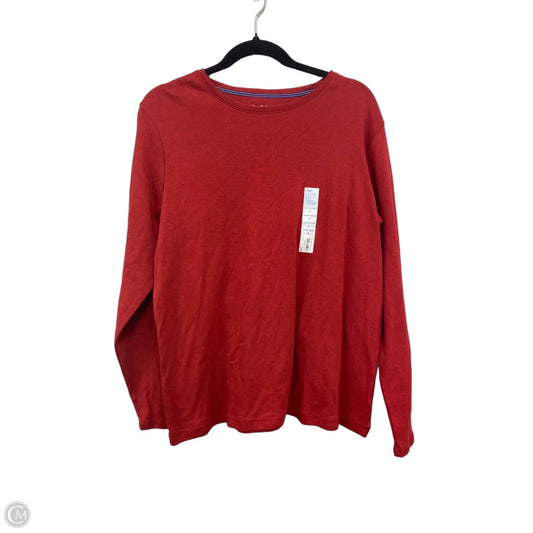 Top Long Sleeve By Croft And Barrow In Red, Size: Xl
