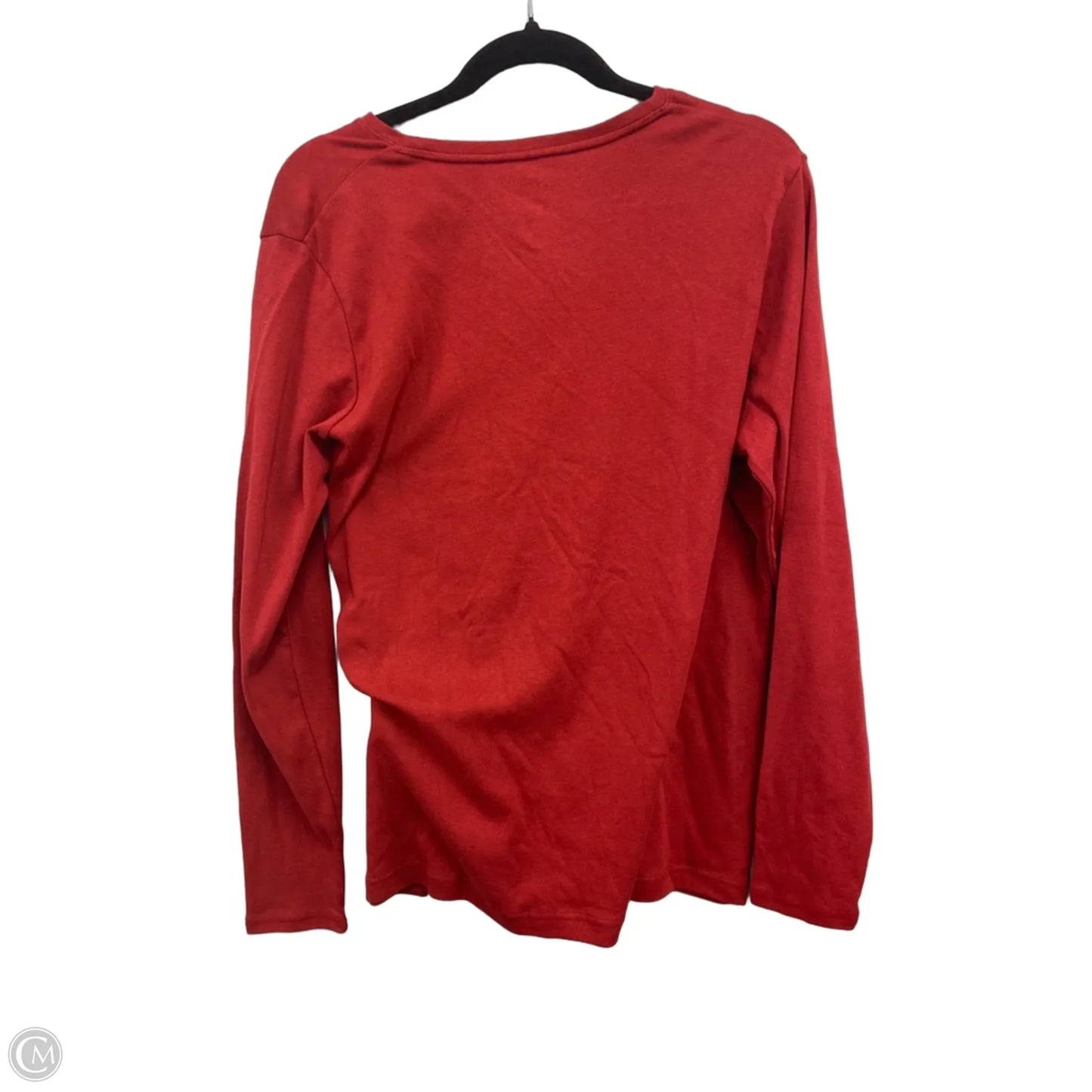 Top Long Sleeve By Croft And Barrow In Red, Size: Xl