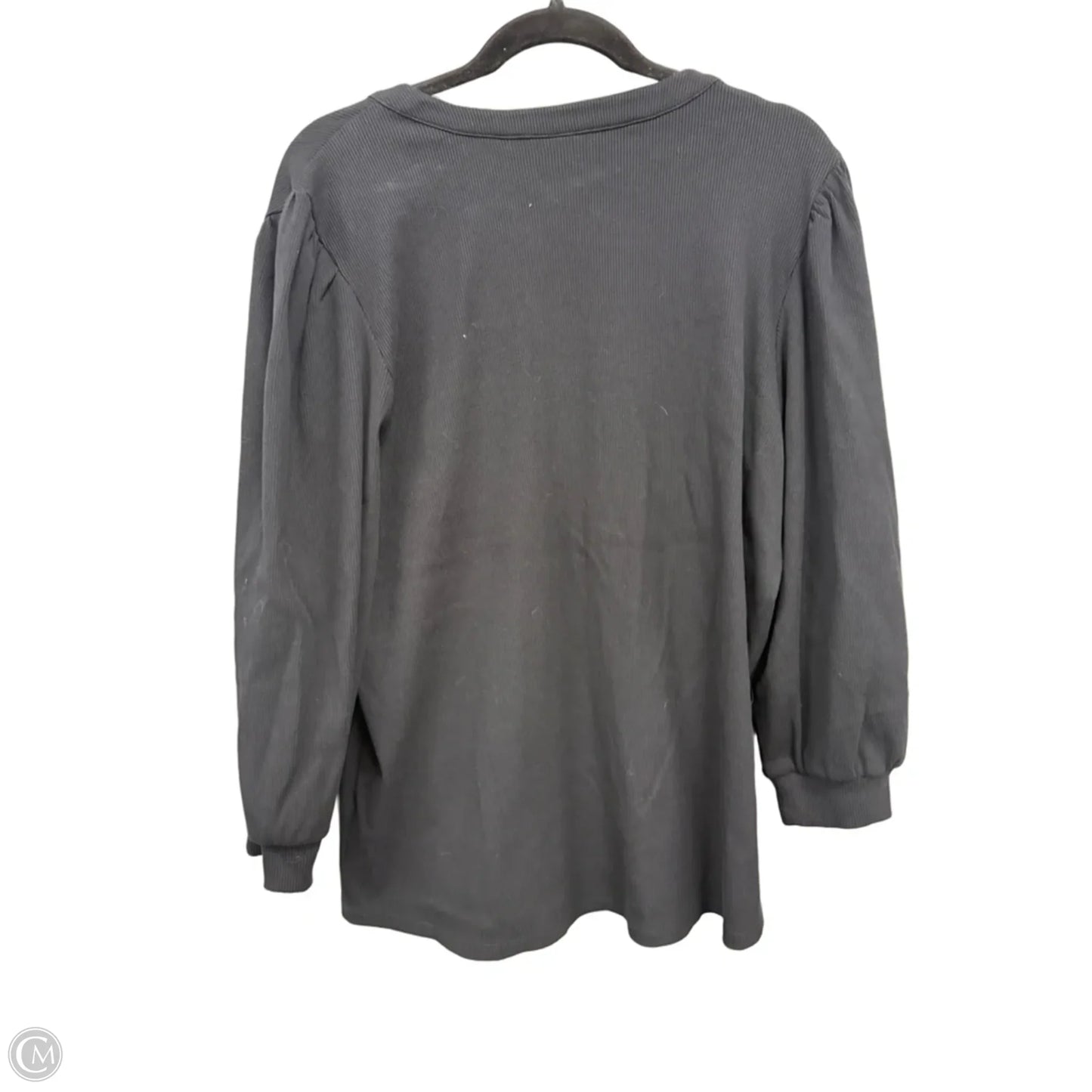 Blouse 3/4 Sleeve By Chicos In Black, Size: Xxl