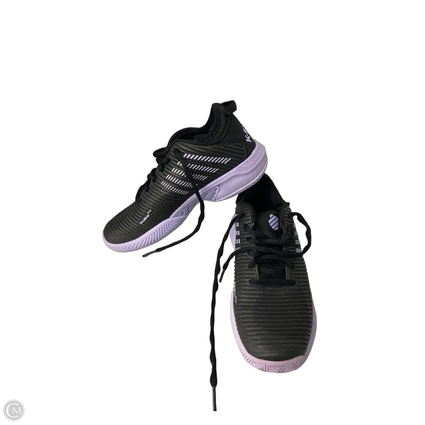 Shoes Athletic By K Swiss In Black & Purple, Size: 6