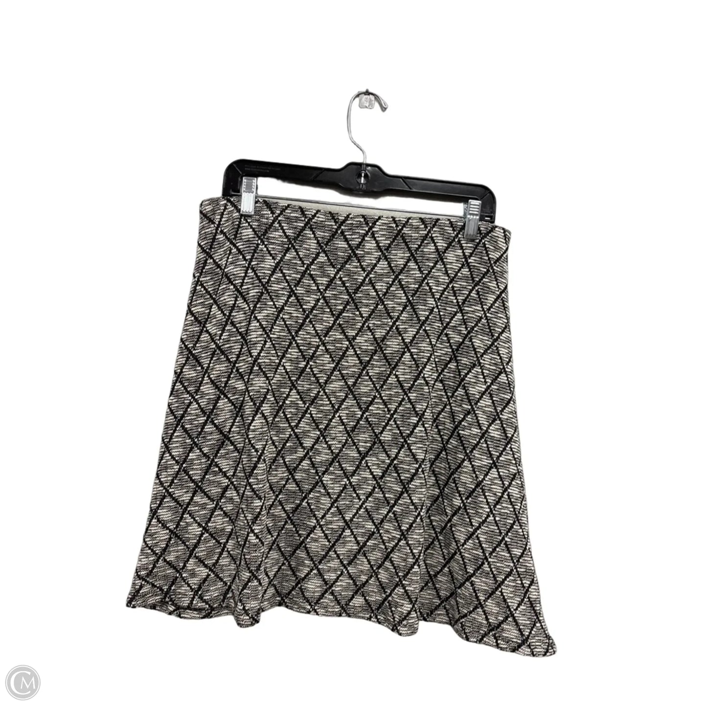 Skirt Mini & Short By Clothes Mentor In Black & White, Size: L