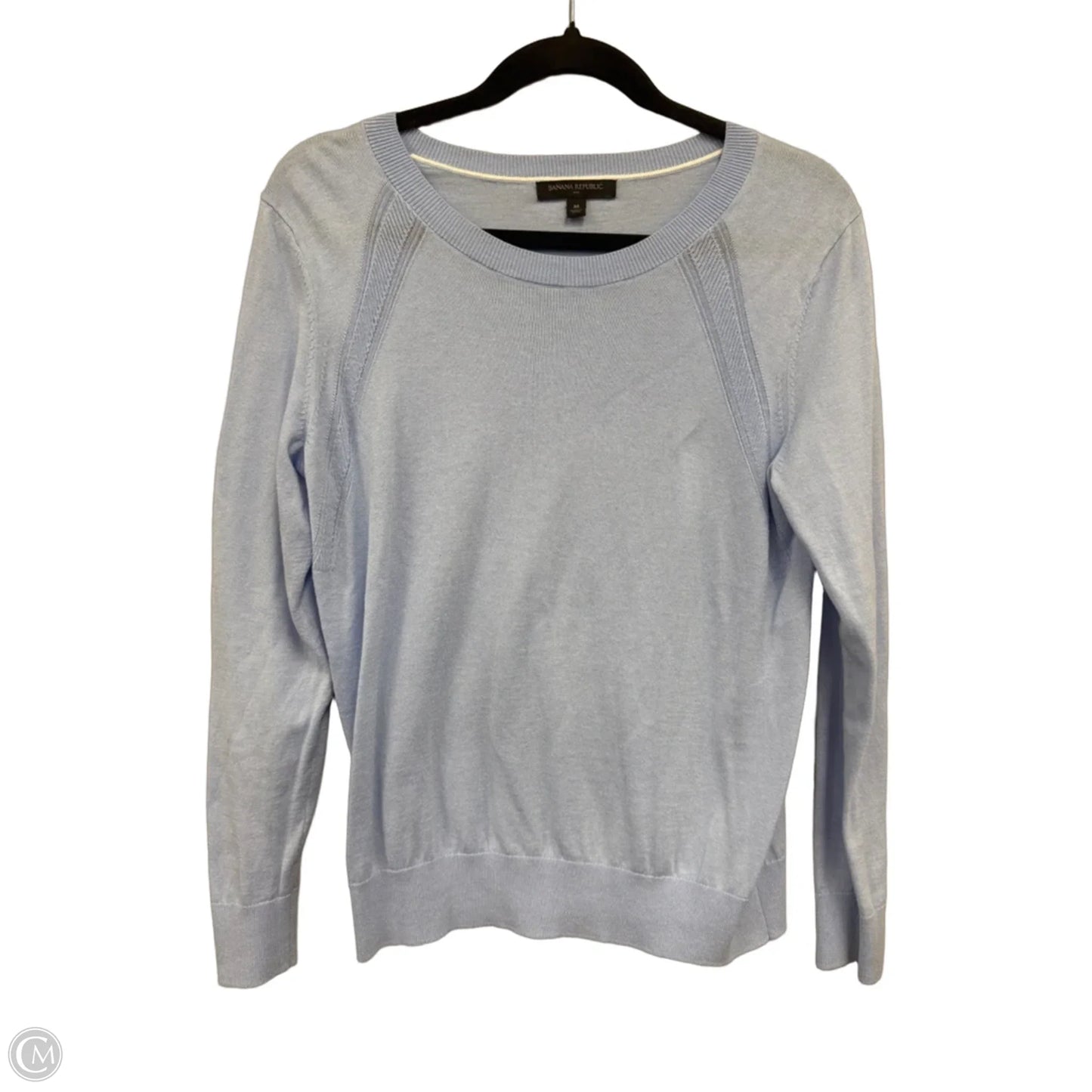Top Long Sleeve By Banana Republic In Blue, Size: M