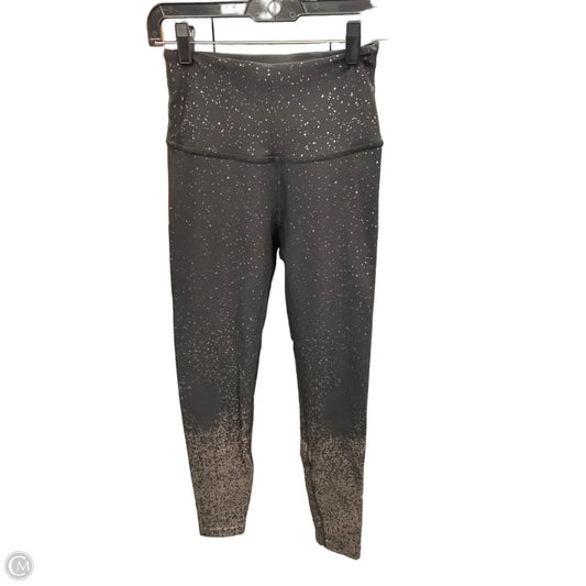Athletic Leggings By Beyond Yoga In Black & Silver, Size: M