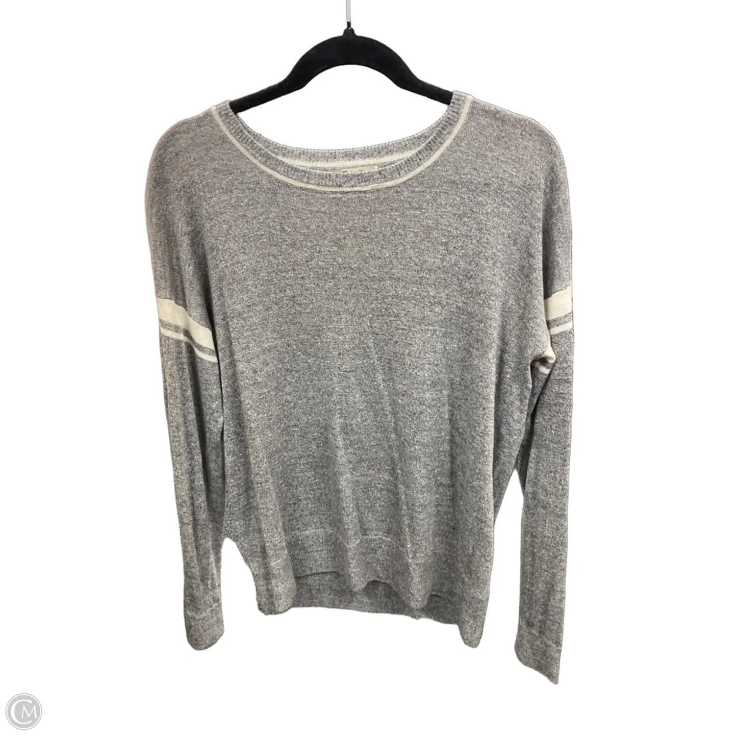 Sweater By Madewell In Grey & White, Size: M