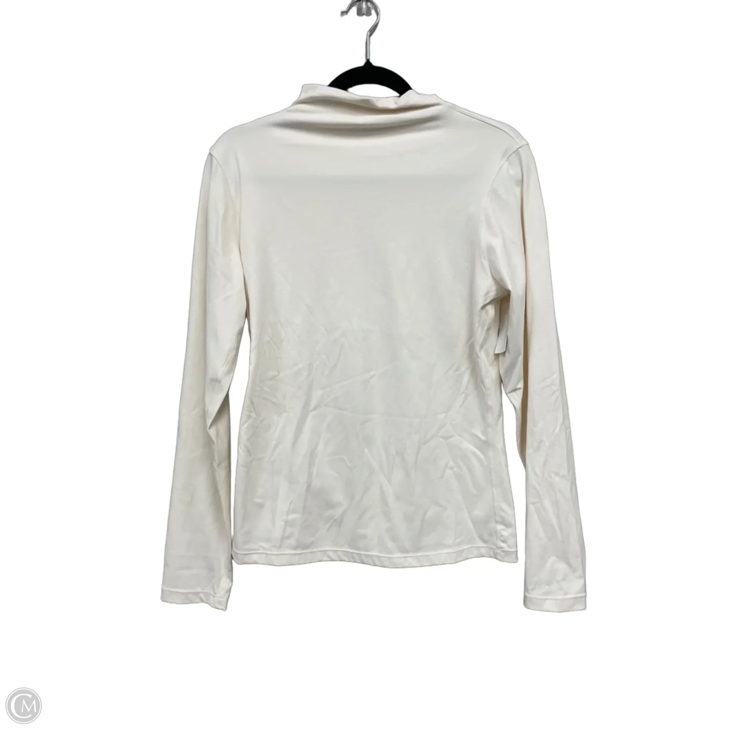 Athletic Top Long Sleeve Crewneck By Yogalicious In Cream, Size: Xl