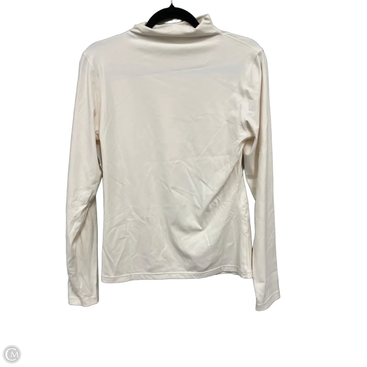 Athletic Top Long Sleeve Crewneck By Yogalicious In Cream, Size: Xl