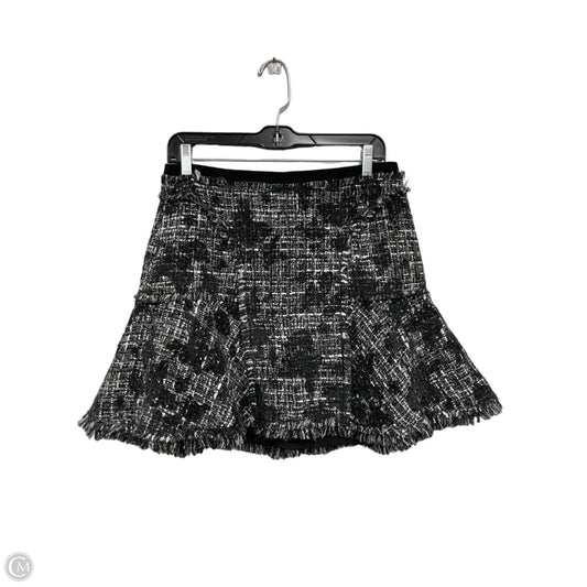 Skirt Mini & Short By Rebecca Taylor In Black & White, Size: 8