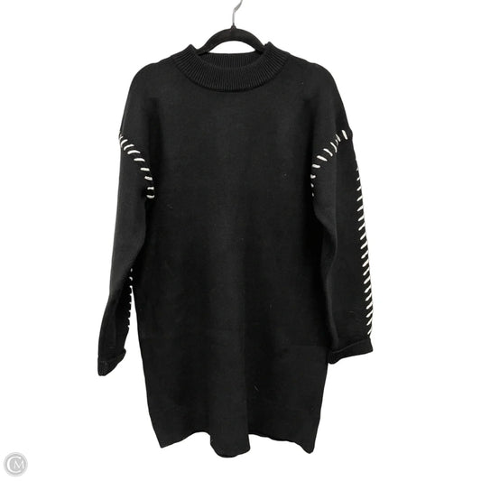 Dress Sweater By English Factory In Black & White, Size: L